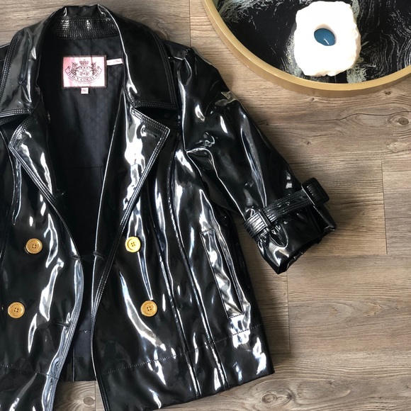 Juicy Couture Patent Ruffle Raincoat - Picture 6 of 6